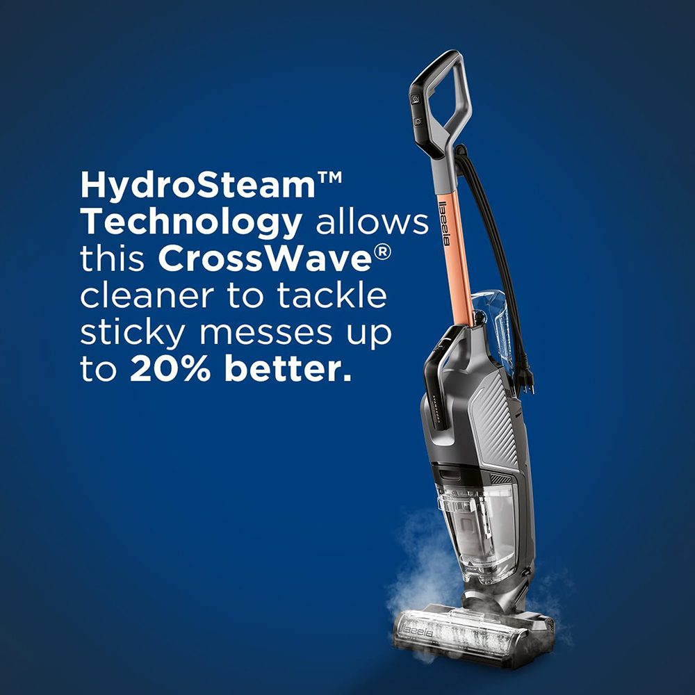 مكنسة وممسحة BISSELL CrossWave HydroSteam